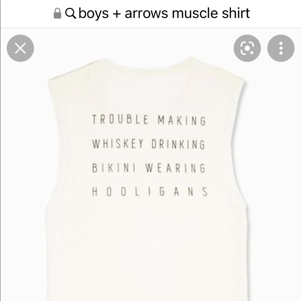 ISO Boys + Arrows Slogan muscle tee!!